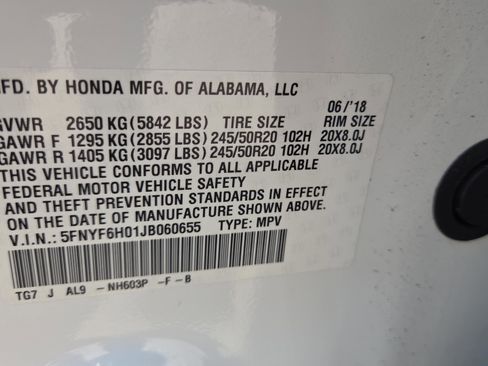 Used 2018 Honda Pilot Elite image 28