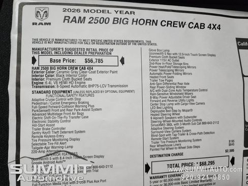 New 2026 RAM 2500 Big Horn image 49