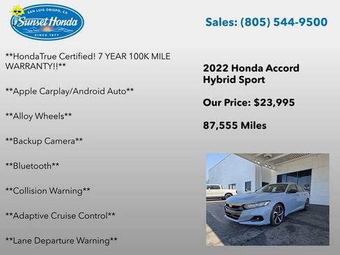 Used 2022 Honda Accord Sport image 6