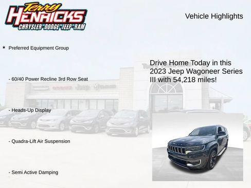 Used 2023 Jeep Wagoneer Series III w/ Preferred Equipment Group AWD/4WD image 4