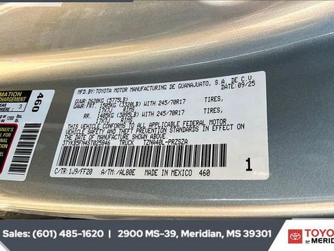 New 2025 Toyota Tacoma SR5 image 7