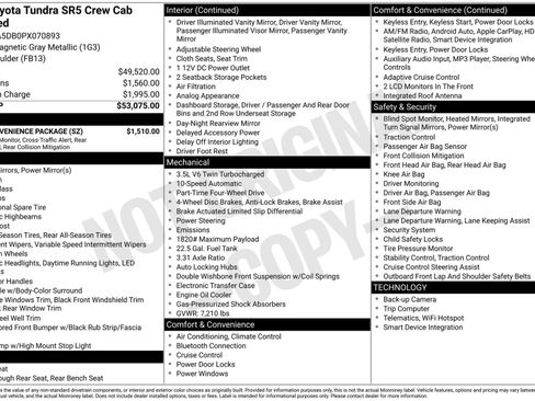 Used 2023 Toyota Tundra SR5 w/ SR5 Convenience Package image 31