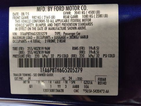 Used 2016 Ford Mustang Coupe w/ Interior & Wheel Package RWD image 33