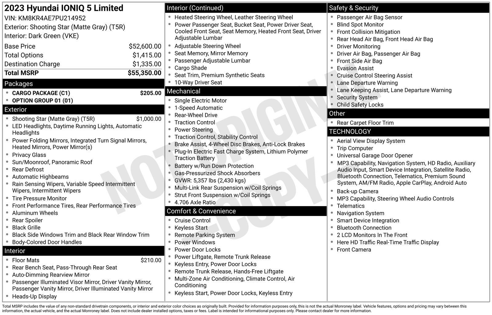 Used 2023 Hyundai Ioniq 5 Limited w/ Cargo Package RWD image 1