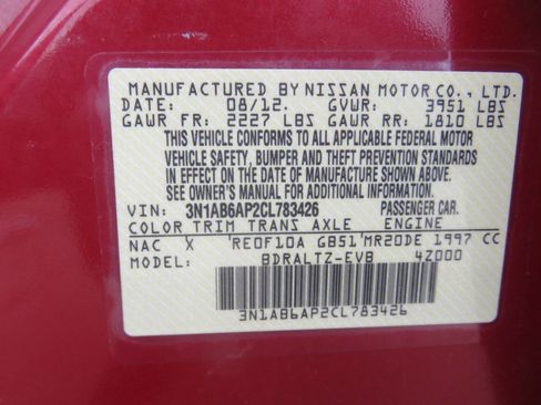 Used 2012 Nissan Sentra 2.0 S w/ Convenience Pkg image 39