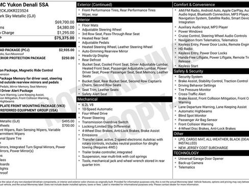 Used 2019 GMC Yukon Denali w/ Open Road Package image 1