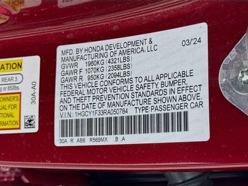 Used 2024 Honda Accord EX image 31