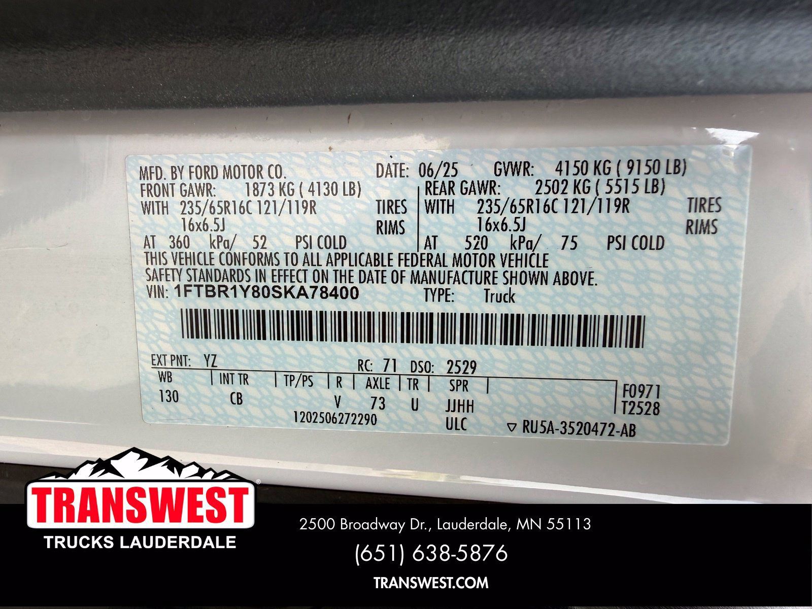 Used 2025 Ford Transit 250 Low Roof w/ Exterior Upgrade Package RWD image 19