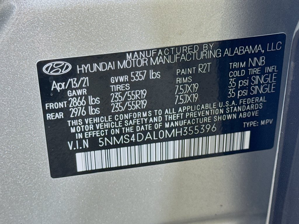 Used 2021 Hyundai Santa Fe Limited AWD/4WD image 17
