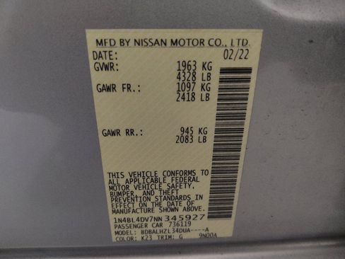 Used 2022 Nissan Altima 2.5 SV FWD image 33