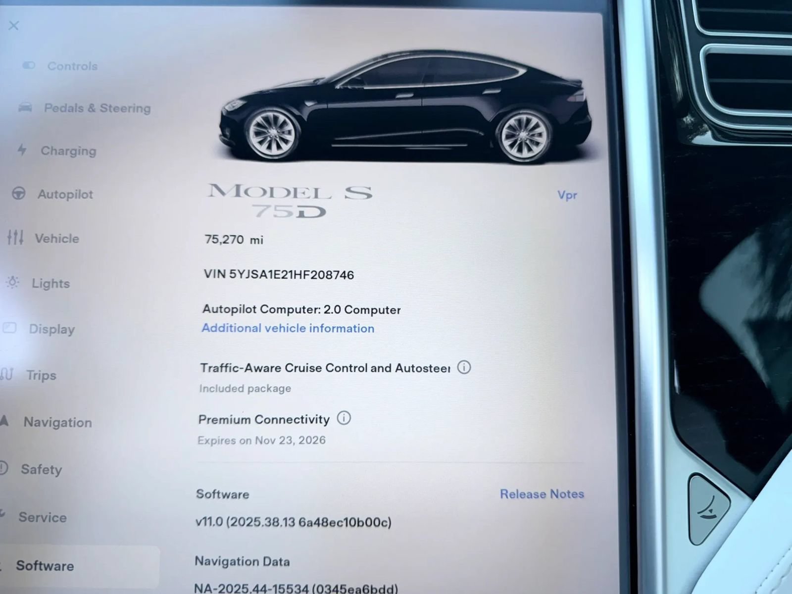 Used 2017 Tesla Model S 75D AWD/4WD image 19