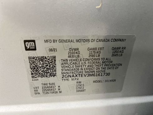 Used 2021 Chevrolet Equinox LT w/ Driver Convenience Package image 27