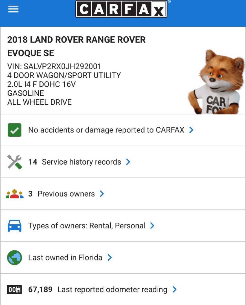 Used 2018 Land Rover Range Rover Evoque SE AWD/4WD image 19
