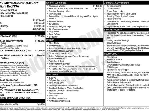 Certified 2023 GMC Sierra 2500 SLE w/ SLE Value Package; AWD/4WD image 17