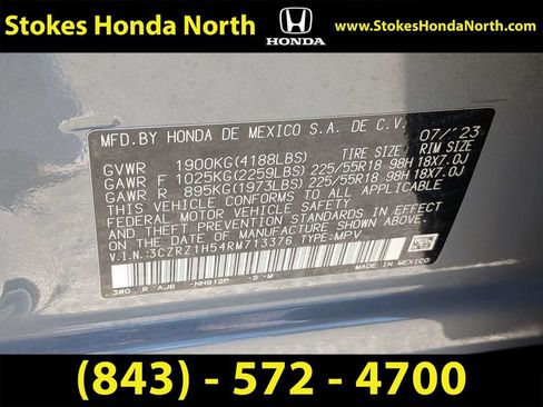 Certified 2024 Honda HR-V Sport image 7
