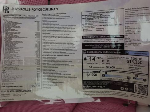 New 2025 Rolls-Royce Cullinan w/ Dynamic Package image 39