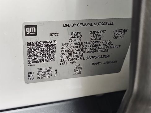 Used 2022 Cadillac Escalade Sport Platinum w/ LPO, ONYX Package image 44