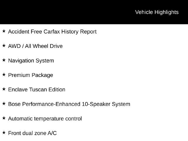 Used 2017 Buick Enclave Premium w/ Enclave Tuscan Edition AWD/4WD image 6