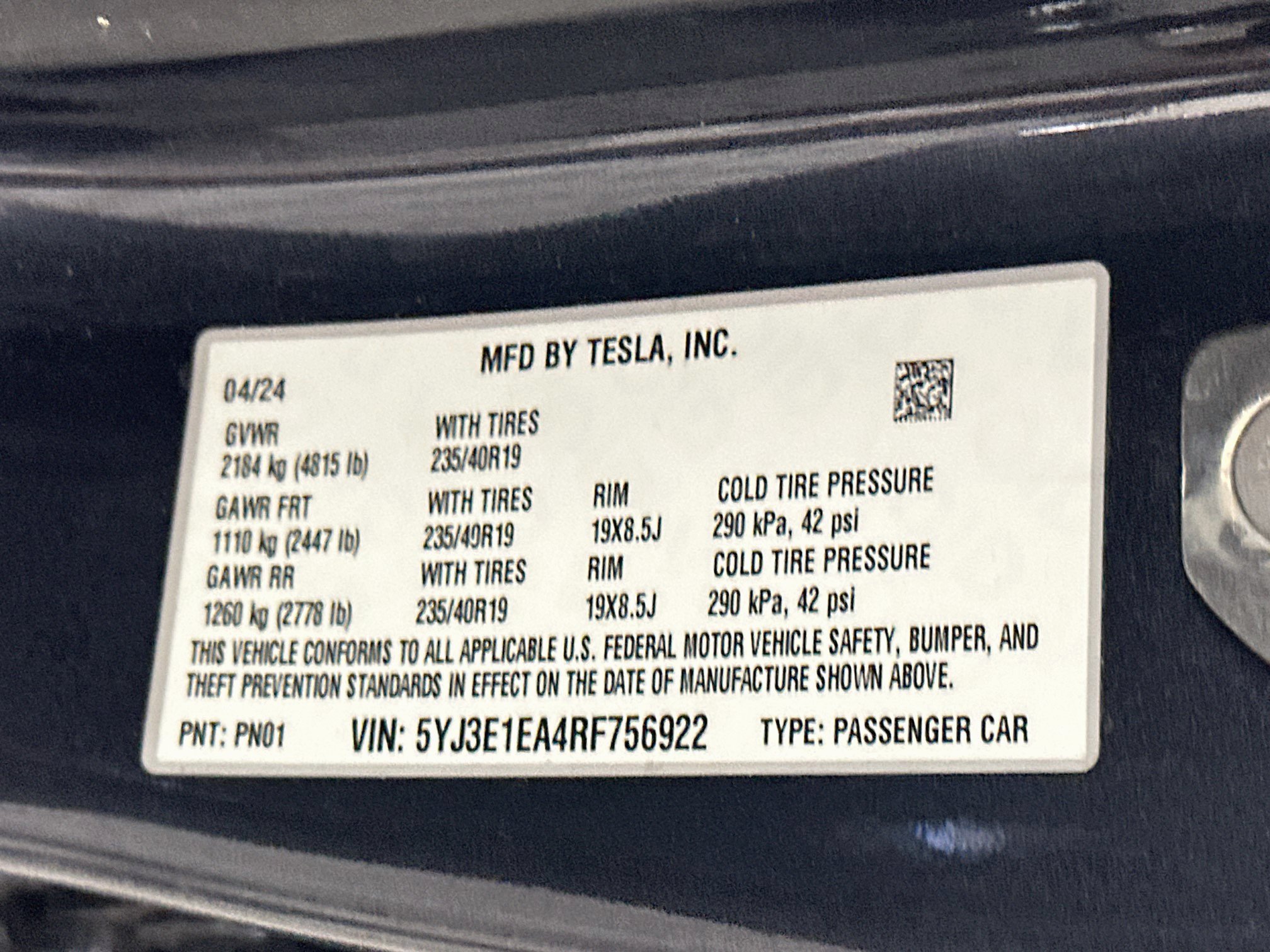 Used 2024 Tesla Model 3 Standard Range RWD image 12