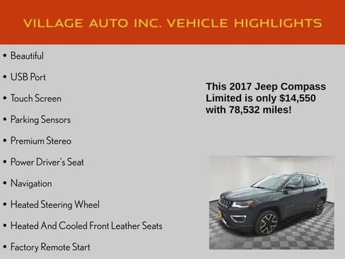 Used 2017 Jeep Compass Limited AWD/4WD image 7