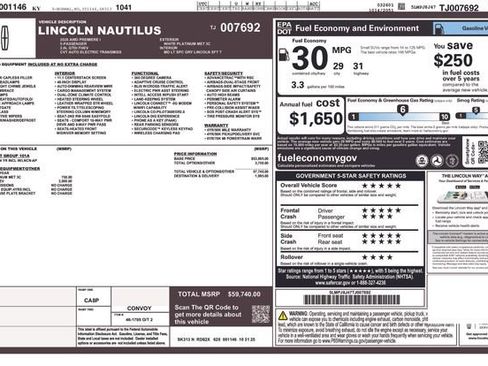 New 2026 Lincoln Nautilus Premier AWD/4WD image 4