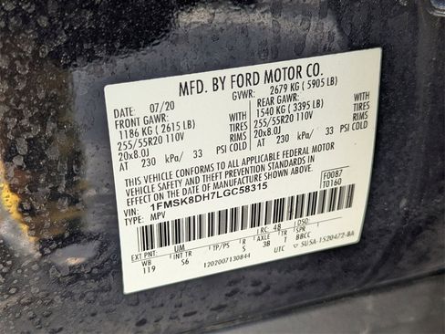 Used 2020 Ford Explorer XLT w/ Equipment Group 202A image 36