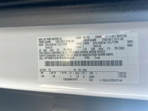 Used 2023 Ford Transit 250 Medium Roof w/ Load Area Protection Package RWD image 30