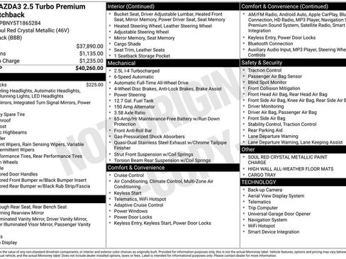 New 2026 MAZDA MAZDA3 Hatchback w/Premium Plus Pkg image 4