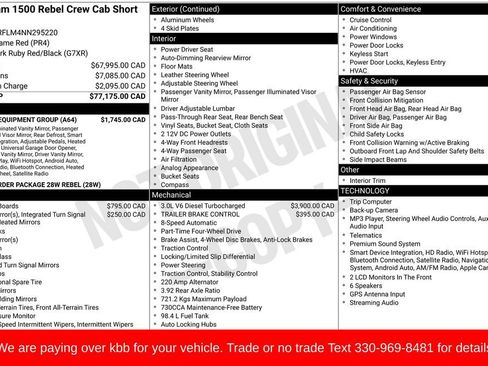 Used 2022 RAM 1500 Rebel w/ Level 1 Equipment Group AWD/4WD image 26