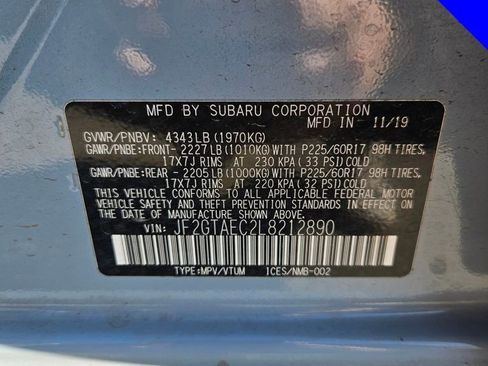 Used 2020 Subaru Crosstrek 2.0i Premium w/ Moonroof Package 2 image 11