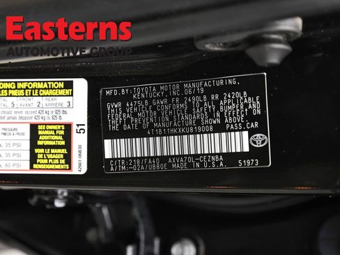 Used 2019 Toyota Camry LE FWD image 34