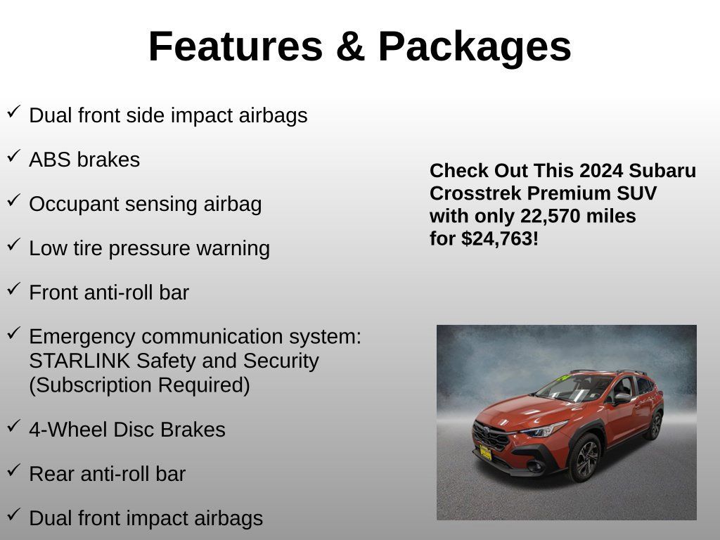 Used 2024 Subaru Crosstrek 2.0i Premium AWD/4WD image 13