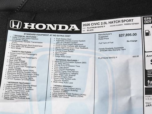 Used 2026 Honda Civic Sport image 49