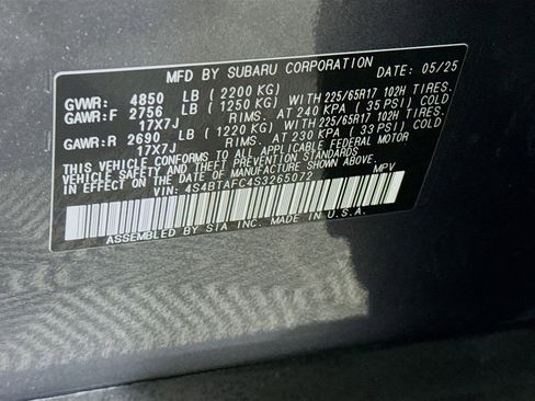 Certified 2025 Subaru Outback Premium w/ Popular Package #1 AWD/4WD image 35
