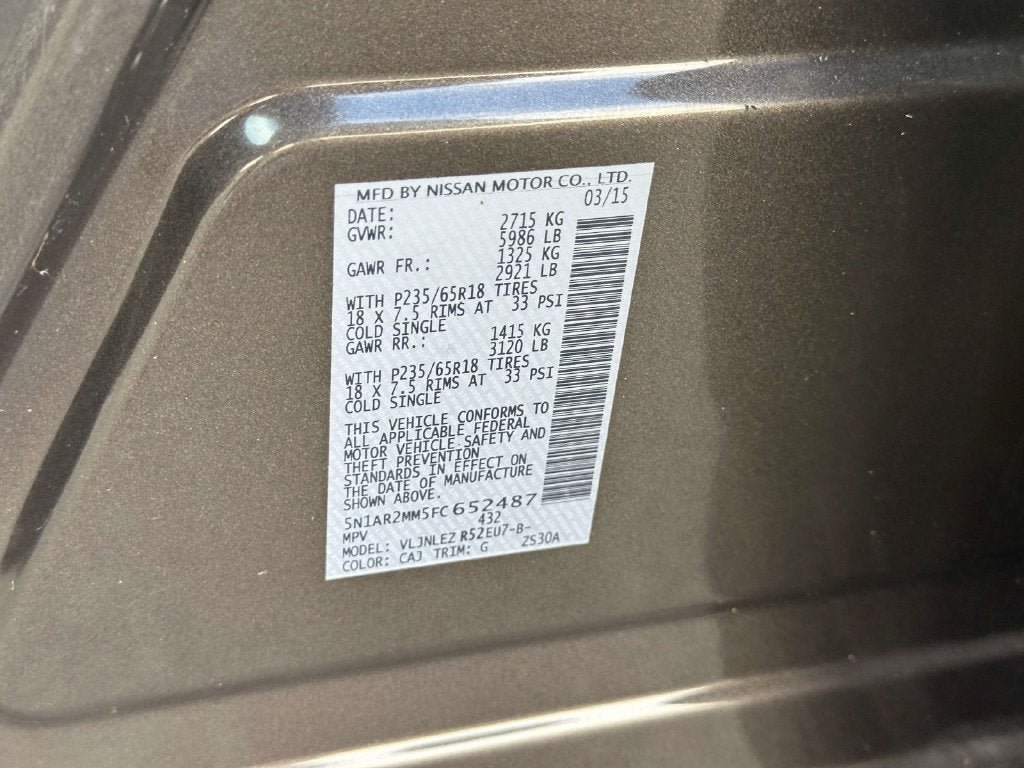 Used 2015 Nissan Pathfinder SV w/ Cargo Package FWD image 35