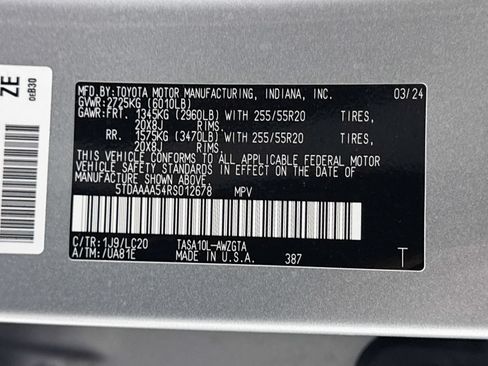 Used 2024 Toyota Grand Highlander FWD image 42