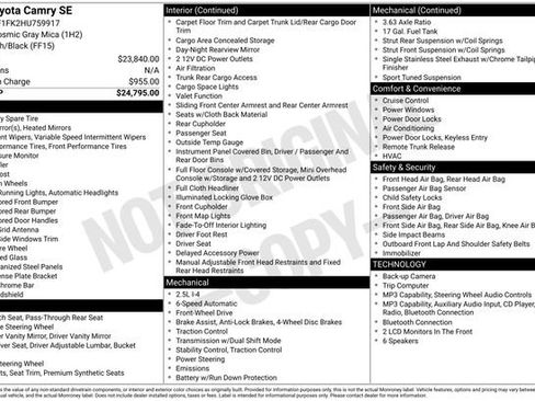 Certified 2017 Toyota Camry SE FWD image 32