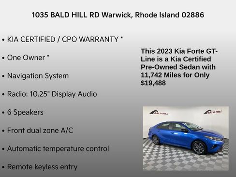 Certified 2023 Kia Forte GT-Line image 7