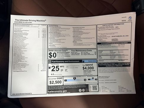 New 2026 BMW X5 xDrive40i w/ M Sport Package image 19