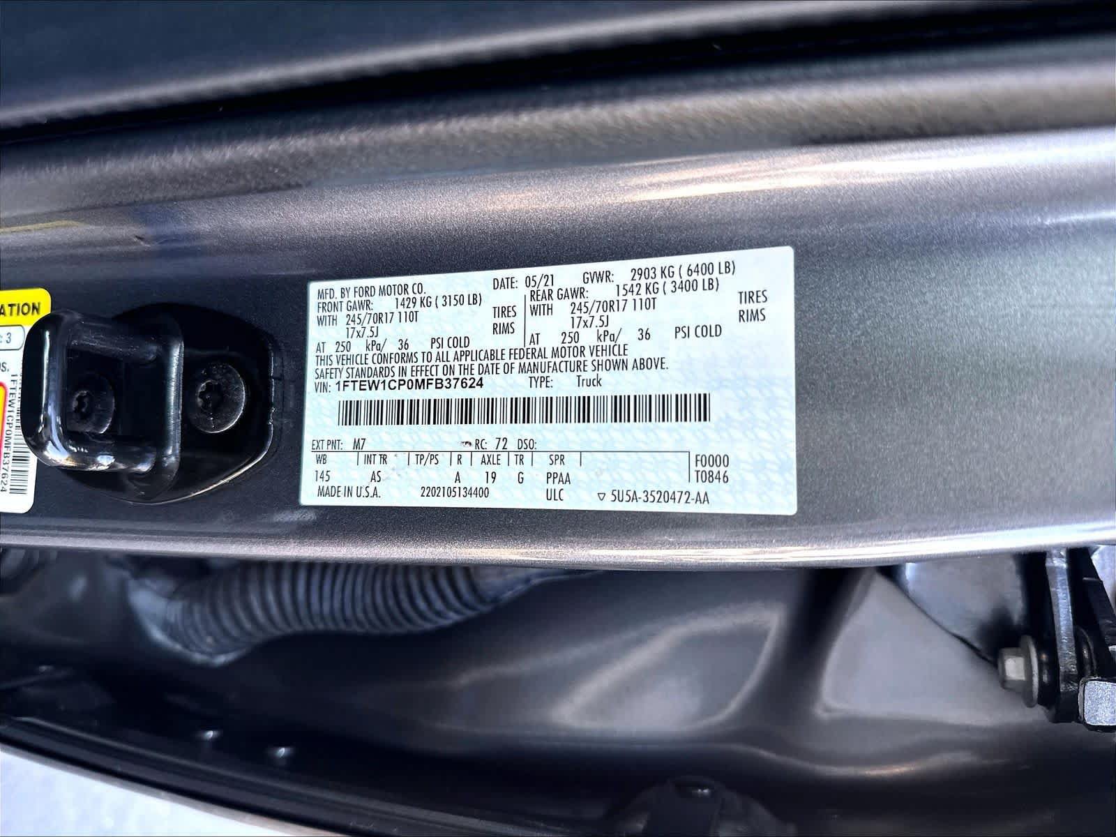 Used 2021 Ford F150 XL w/ Equipment Group 101A High RWD image 19