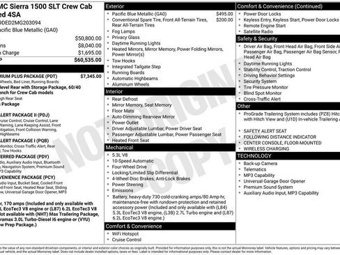 Used 2021 GMC Sierra 1500 SLT w/ SLT Premium Plus Package AWD/4WD image 5
