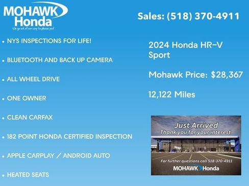 Certified 2024 Honda HR-V Sport image 4
