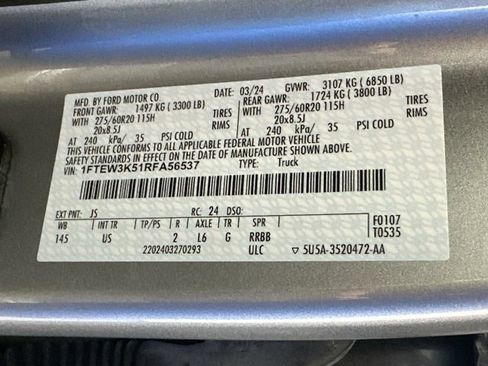 Used 2024 Ford F150 XLT w/ Equipment Group 302A MID RWD image 28