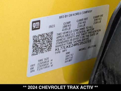 Used 2024 Chevrolet Trax ACTIV w/ Driver Confidence Package FWD image 29