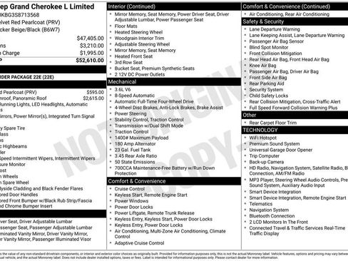 Used 2025 Jeep Grand Cherokee L Limited AWD/4WD image 3