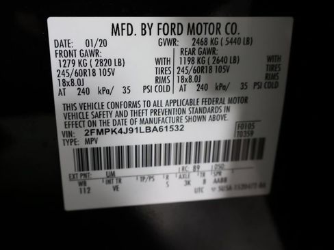 Used 2020 Ford Edge SEL w/ Cold Weather Package AWD/4WD image 37