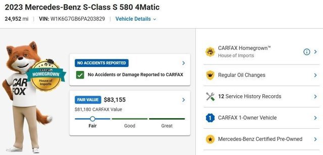 Certified 2023 Mercedes-Benz S 580 4MATIC Sedan image 3