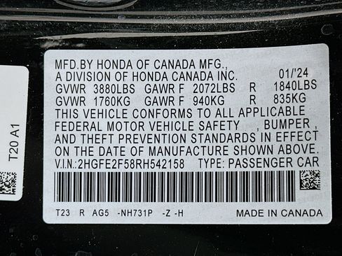 Used 2024 Honda Civic Sport image 12