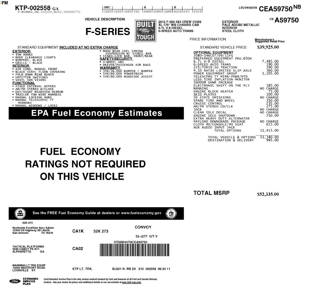 Used 2012 Ford F450 XL w/ PWR Equipment Group AWD/4WD image 9