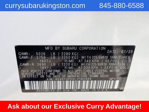 Used 2020 Subaru Outback Touring XT AWD/4WD image 13